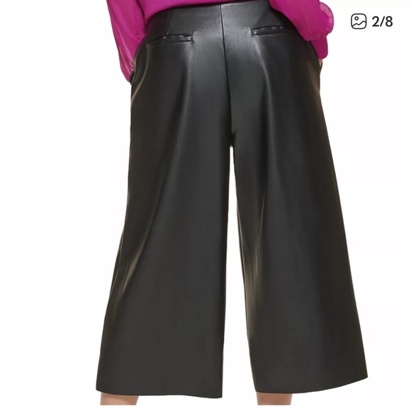 DKNY Black Ankle-Length Cropped Pants - Picture 3 of 7